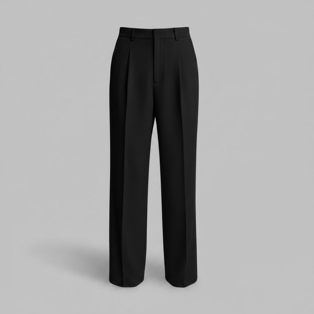 Men's Pleated Pants | Straight Fit Formal Trousers