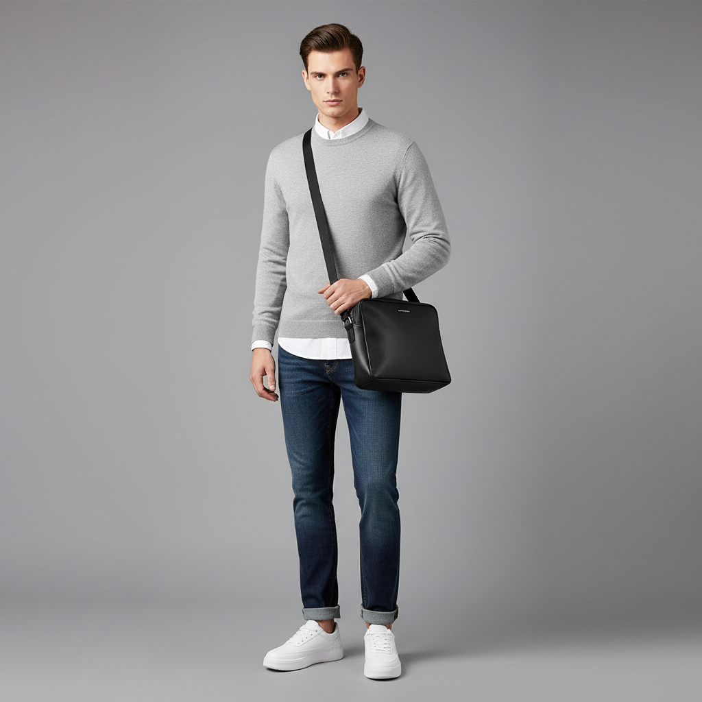 Men's White Platform Sneakers | Casual Men's Trainers