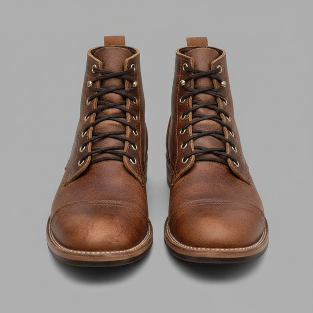Men's Classic Ankle Work Boots | Durable Lace-Up Design