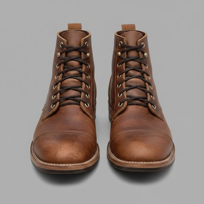 Men's Classic Ankle Work Boots | Durable Lace-Up Design