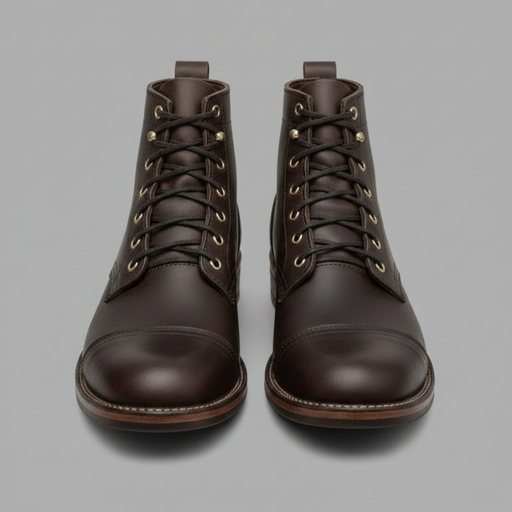 Men's Classic Ankle Work Boots | Durable Lace-Up Design