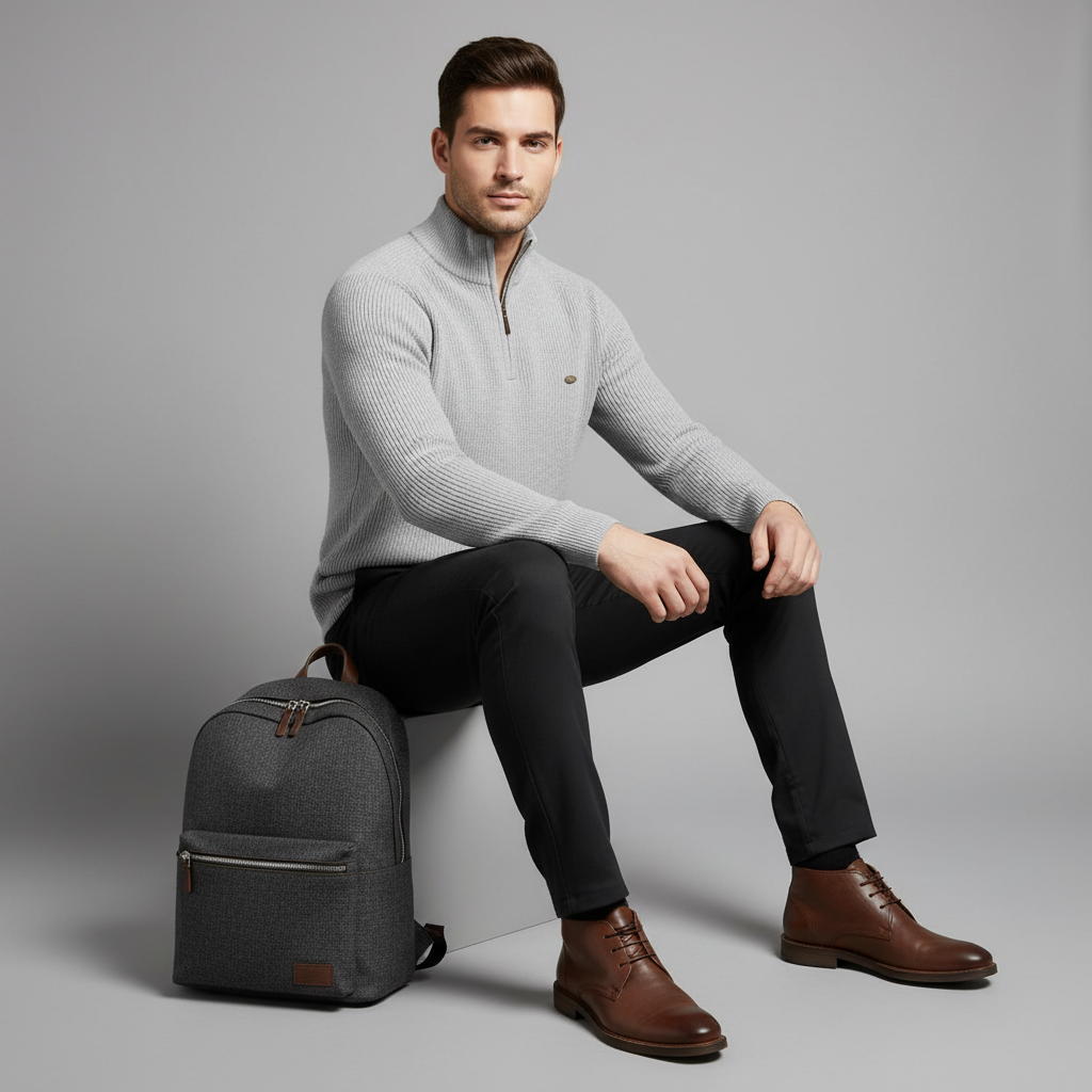 Men's Classic Ankle Work Boots | Durable Lace-Up Design