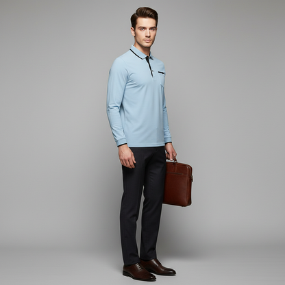 Elegant Men's Polo Shirt | Classic Fit Casual Wear