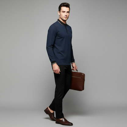 Elegant Men's Polo Shirt | Classic Fit Casual Wear