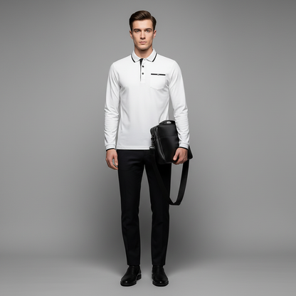 Elegant Men's Polo Shirt | Classic Fit Casual Wear