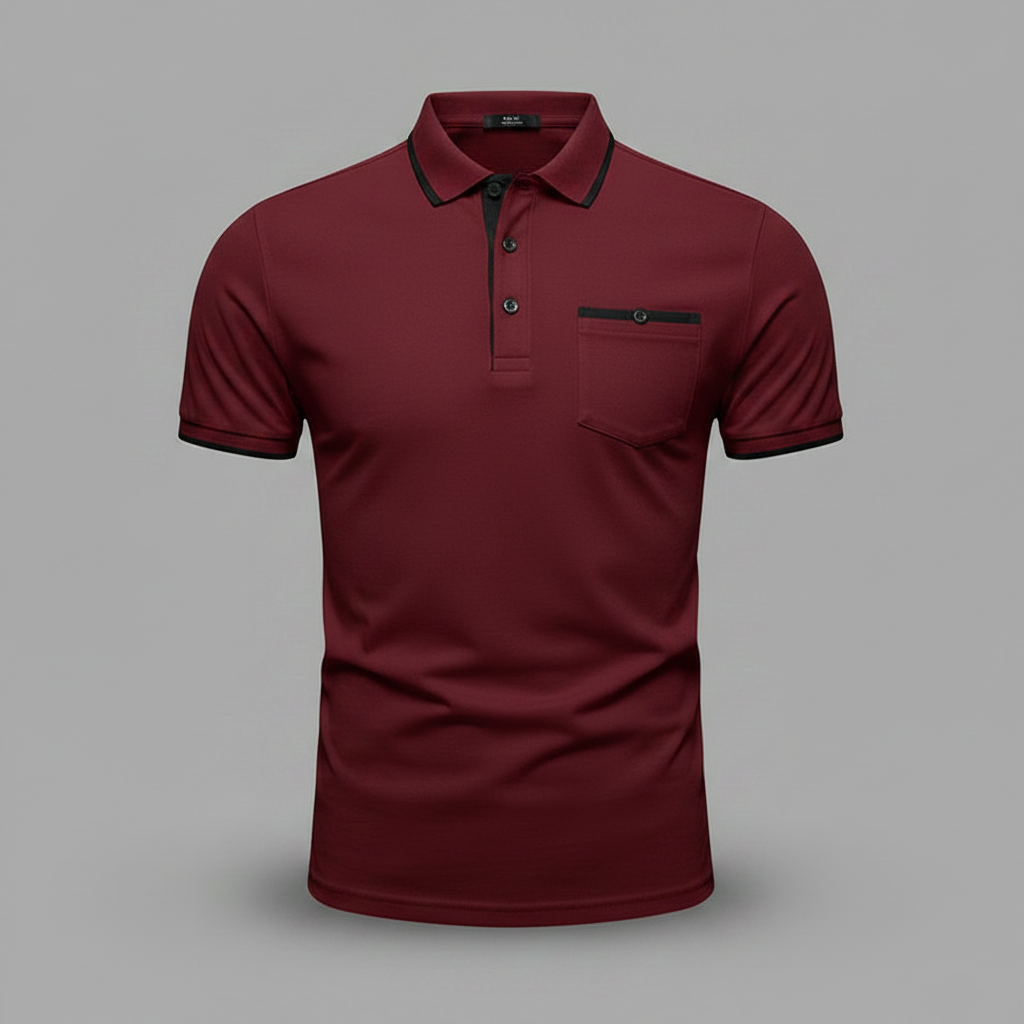 Elegant Men's Polo Shirt | Classic Fit Casual Wear