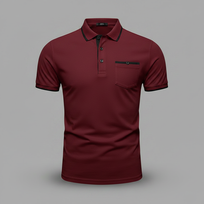 Elegant Men's Polo Shirt | Classic Fit Casual Wear