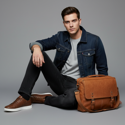 Men's Lace-Up Low-Top Sneakers | Casual Trainers