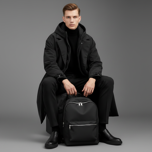Men's Waterproof Puffer Trench Coat | Long Hooded Jacket