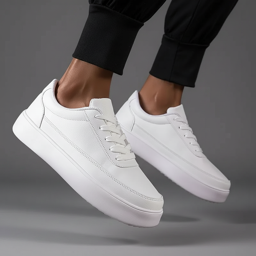 Men's White Platform Sneakers | Casual Men's Trainers