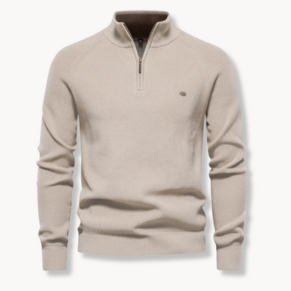 Men's Black Half-Zip Jumper | Slim Fit Knitwear 2