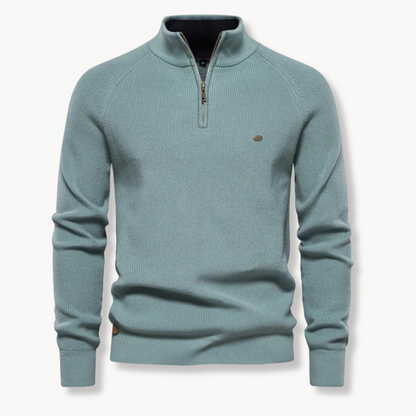 Men's Black Half-Zip Jumper | Slim Fit Knitwear 3