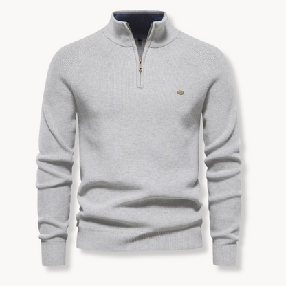 Men's Black Half-Zip Jumper | Slim Fit Knitwear 4