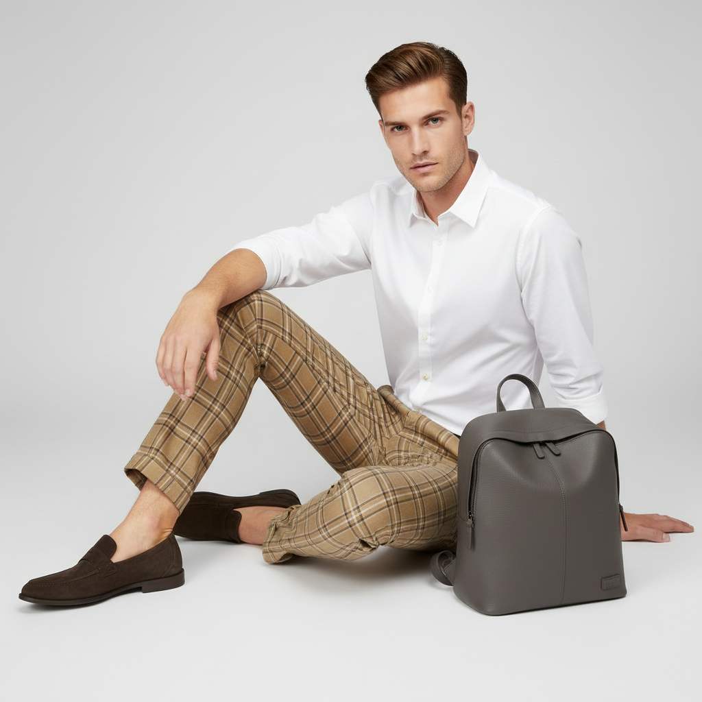 Sasha Checked Chino Pants | Men's Pants