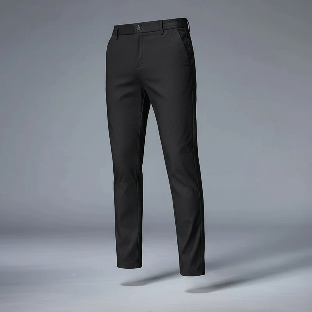 Saul | Men's Slim Fit Trousers in Stretchy Fabric