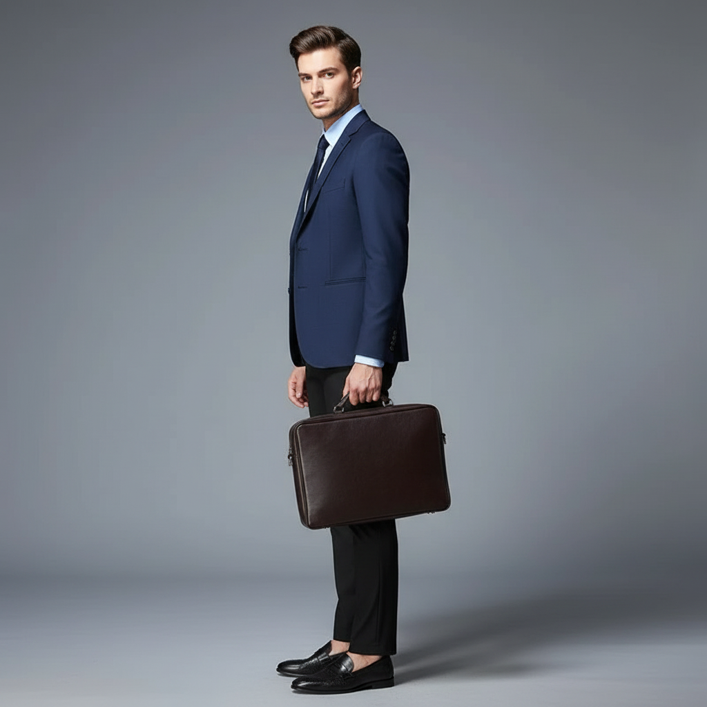 Saul | Men's Slim Fit Trousers in Stretchy Fabric