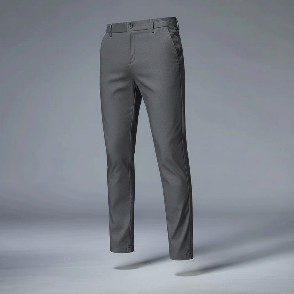 Saul | Men's Slim Fit Trousers in Stretchy Fabric