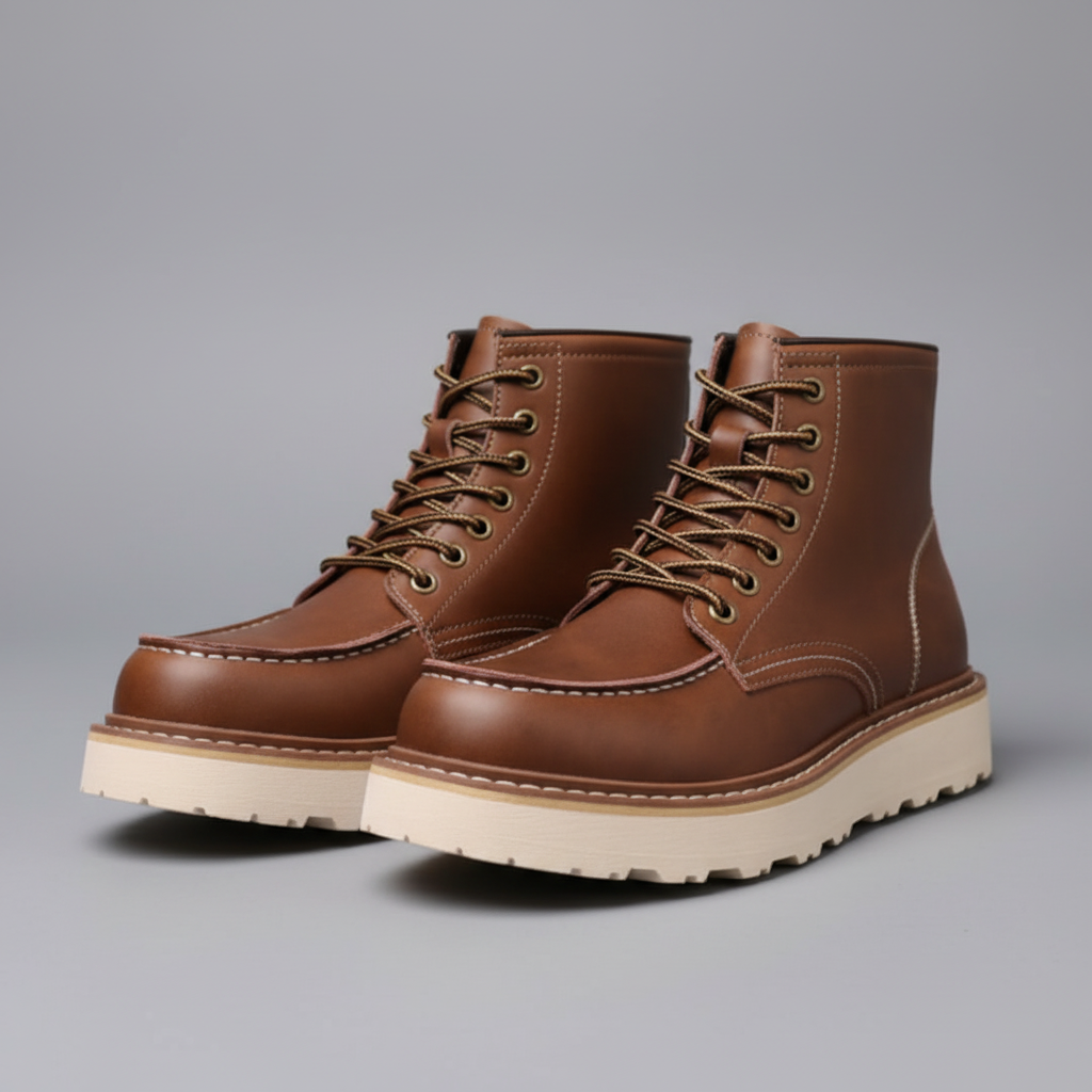 Uriel Lace-Up Men's Ankle Boots | Durable Leather Footwear
